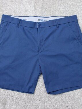 Maelreg Shorts Mens 40 Blue ProFlex 7" Golf Performance Polyester Casual Preppy